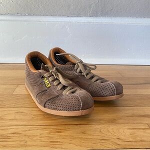 DUEGI Italian Suede Leather Vintage Brown Cycling Shoes Size EU 38 US 7